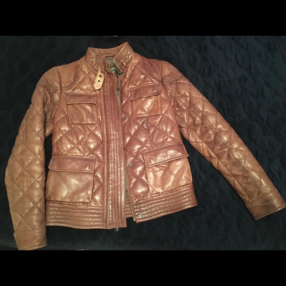 Brown Leather Eddie Bauer jacket